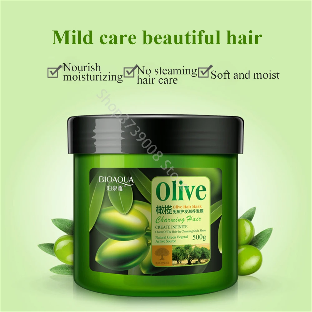 Conjunto de Cuidados com o Cabelo Máscara de Cabelo Frizz para Cabelos Lote Oliva Anti-caspa Shampoo Óleo Cachos Enhancer Reparação Danificados Secos 4 Pçs - 27 High Quality Beleza e saúde