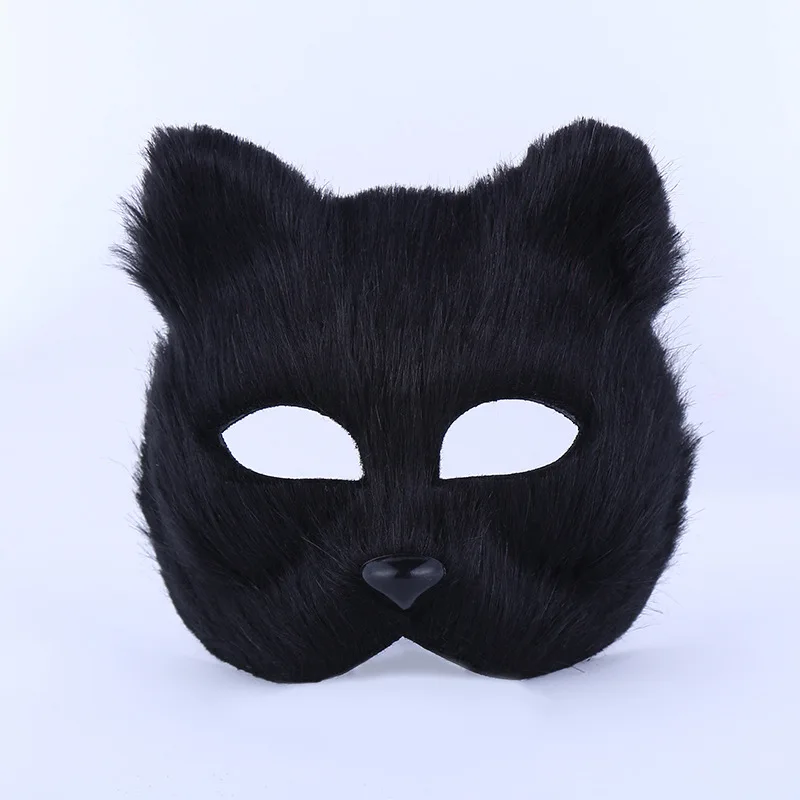 Fox Shape Half Face Eye Mask Christmas Carnival Party Cosplay Mask Halloween Costume Props 5 Colors Male Female Half Face Toy