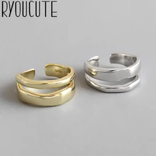 Богемные этнические 925 пробы серебряные большие цепи Открытые Кольца для женщин Свадебные винтажные кольца на палец рождественские подарки