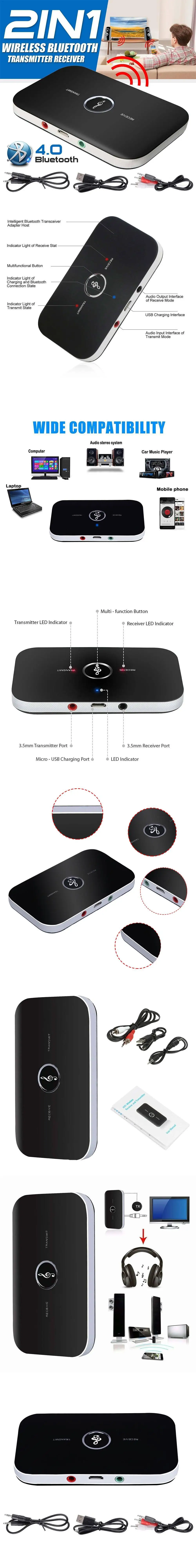 Приемопередатчик Bluetooth Поддержка автоматического поиска устройства Bluetooth подключение 4,0 беспроводной Bluetooth аудио Музыка приемник