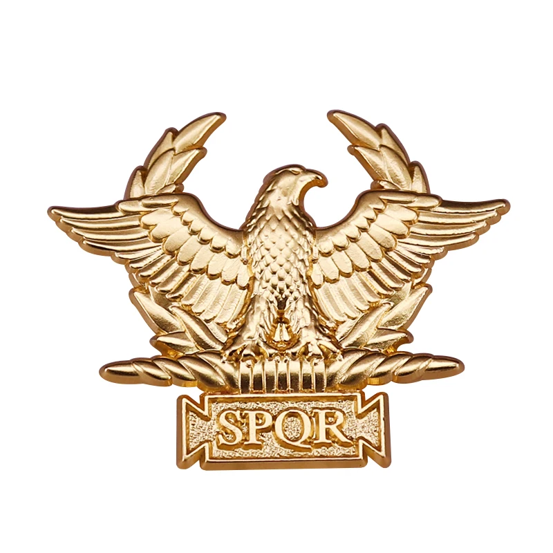 Золотая эмблема SPQR значок Westair Римская империя военный Орел древняя римская