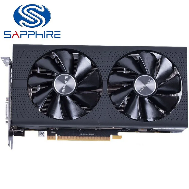 SAPPHIRE RX580 4 Гб видеокарта 256Bit GDDR5 видеокарты для AMD RX 500 series 580 карты DisplayPort HDMI DVI б/у |