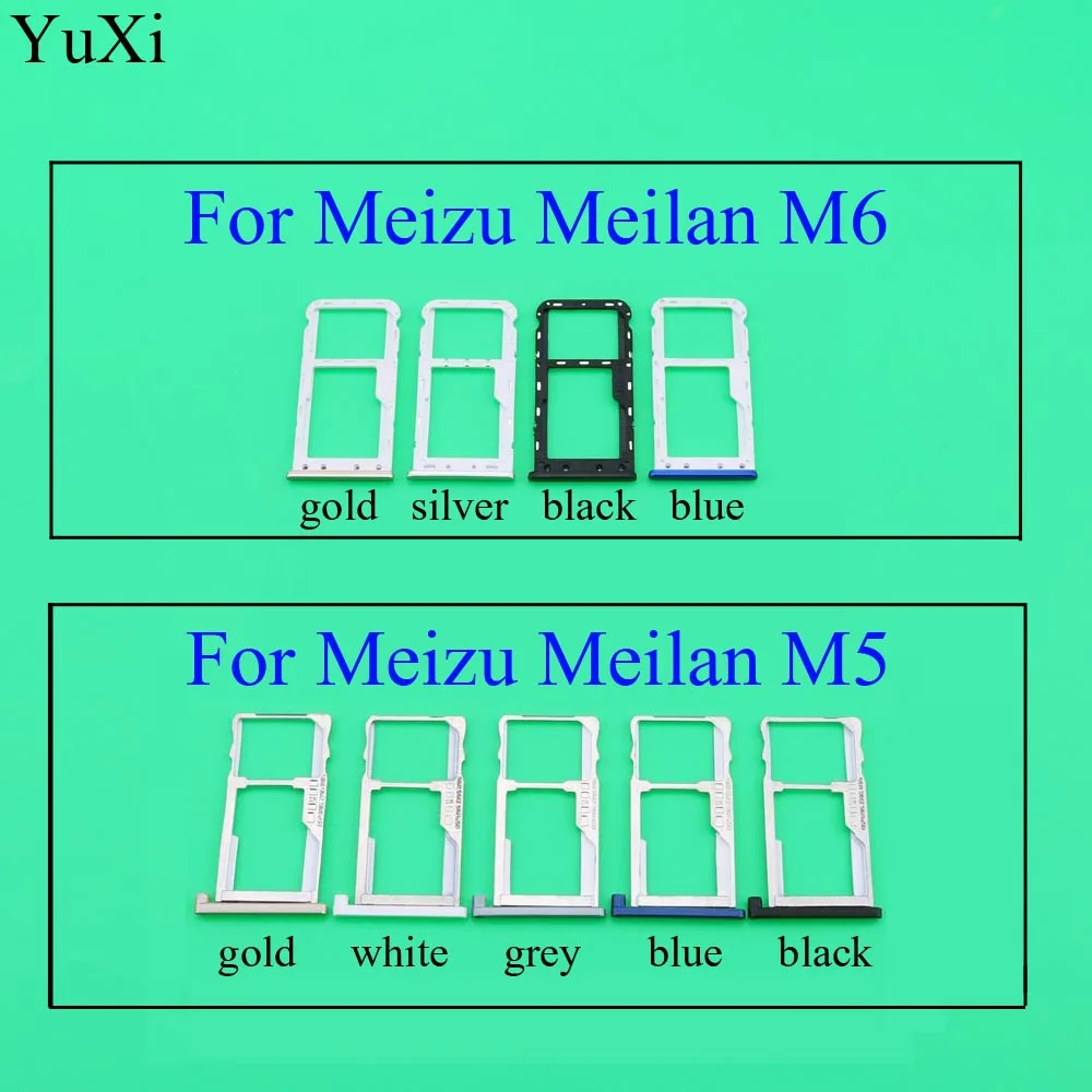 YuXi для Meizu M6 M5/m5 держатель лотка для sim-карты Micro SD слот заменитель адаптера