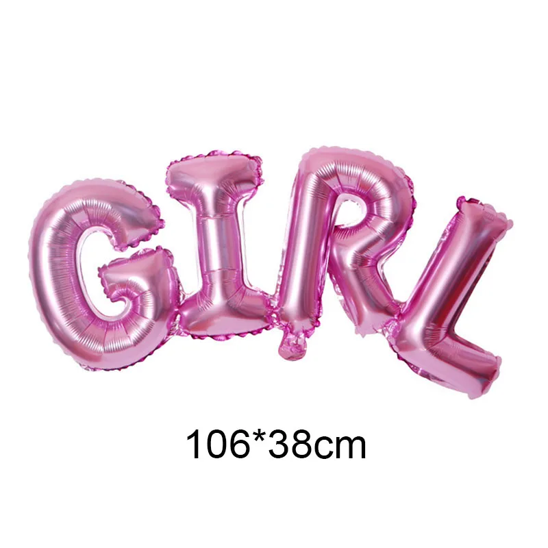 pink2 girl Детские воздушные шары из фольги, майлар, один розовый золотой шар для маленьких мальчиков и девочек, украшение для первого дня рождения - Цвет: pink2 girl