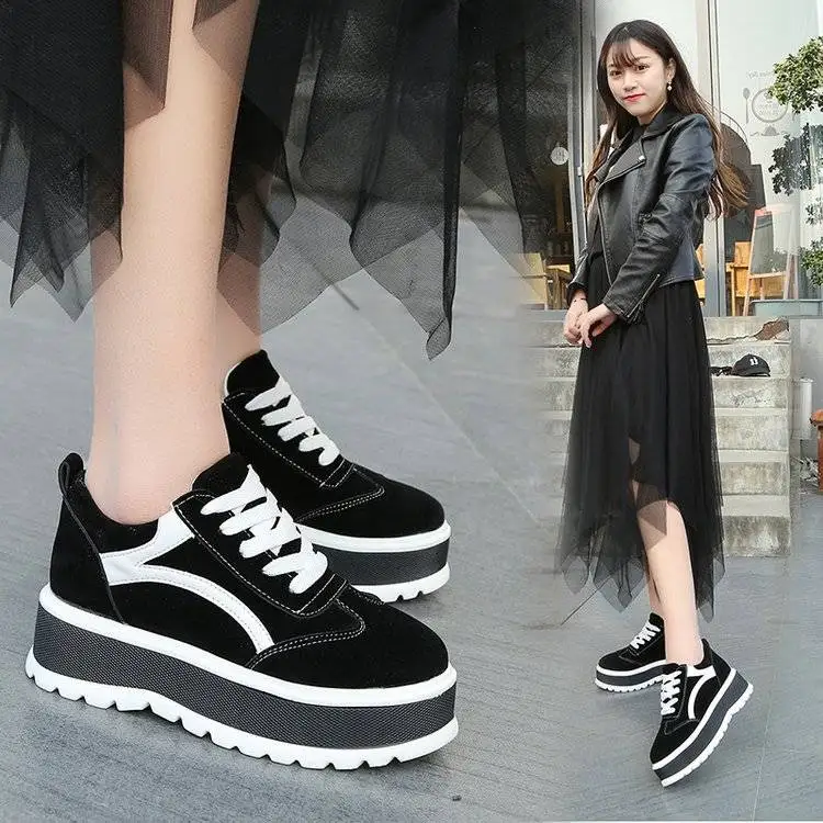 new spring and autumn platform shoes women's platform Korean casual shoes fashion casual shoes increased women's shoes
