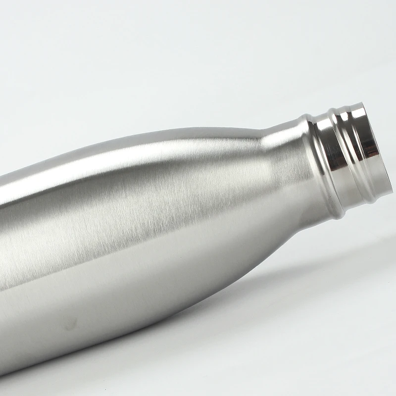 350ML/750ML Stainless Cola Motion Sports Water Bottle Rugged Water Cup Monolayer Metal Color Cola Drink Bottle Drinkware