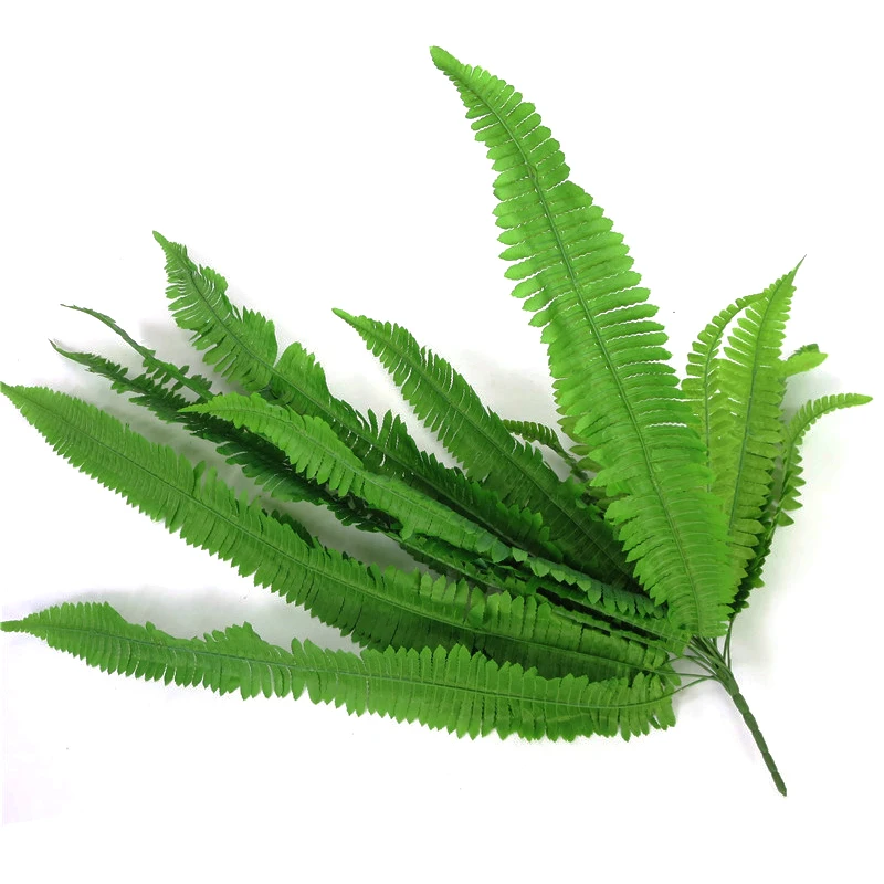 73cm Simulation fern grass green plant artificial fern persian leaves flower wall hanging plants home wedding shop decoration