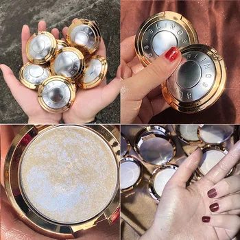 

Blings Highlighter Makeup Shimmer DiamondEyeshadow Powder Palette OilControl Bronzer Contour Glitter Face Body Highlight Palette