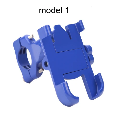 model 1 Blue Универсальный держатель для телефона на велосипед 3,5-6,2 дюймов, держатель для смартфона, велосипеда, противоскользящий кронштейн для мотоцикла, велосипеда, держатель для телефона - Цвет: model 1 Blue