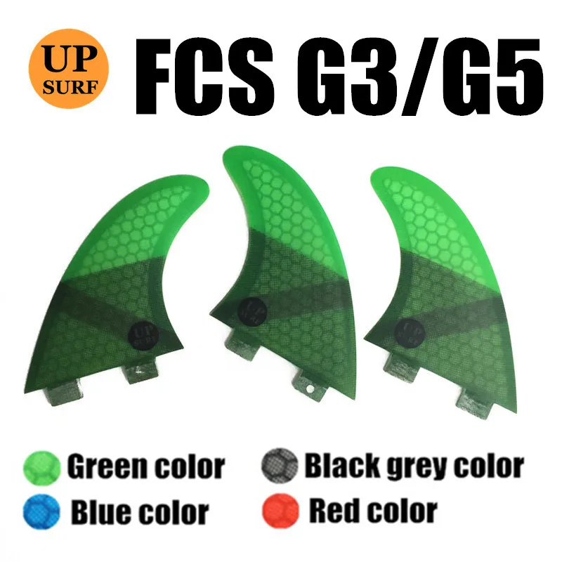 

FCS G3/G5 Quilhas Fins FCS Fins Surfboard Fin Honeycomb Fibreglass Fins 4 color