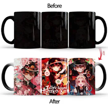 

2020 New 350mL Magic Cartoon Hanako Kun Hot Sensitive Color Changing Mug Ceramic Coffee Tea Milk Office Cups Children Best Gifts