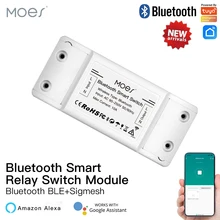 Nuovo modulo relè Smart Switch Bluetooth controllo punto singolo telecomando Wireless Sigmesh con Alexa Google Home tuya