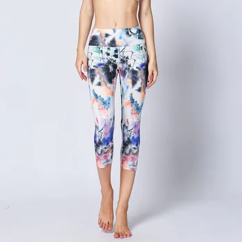 PS Elastic High Waist Yoga Pants Women Yoga Leggings Capris Sport Pants Gym Skinny Fitness Legging Femme Leggins deporte mujer 4