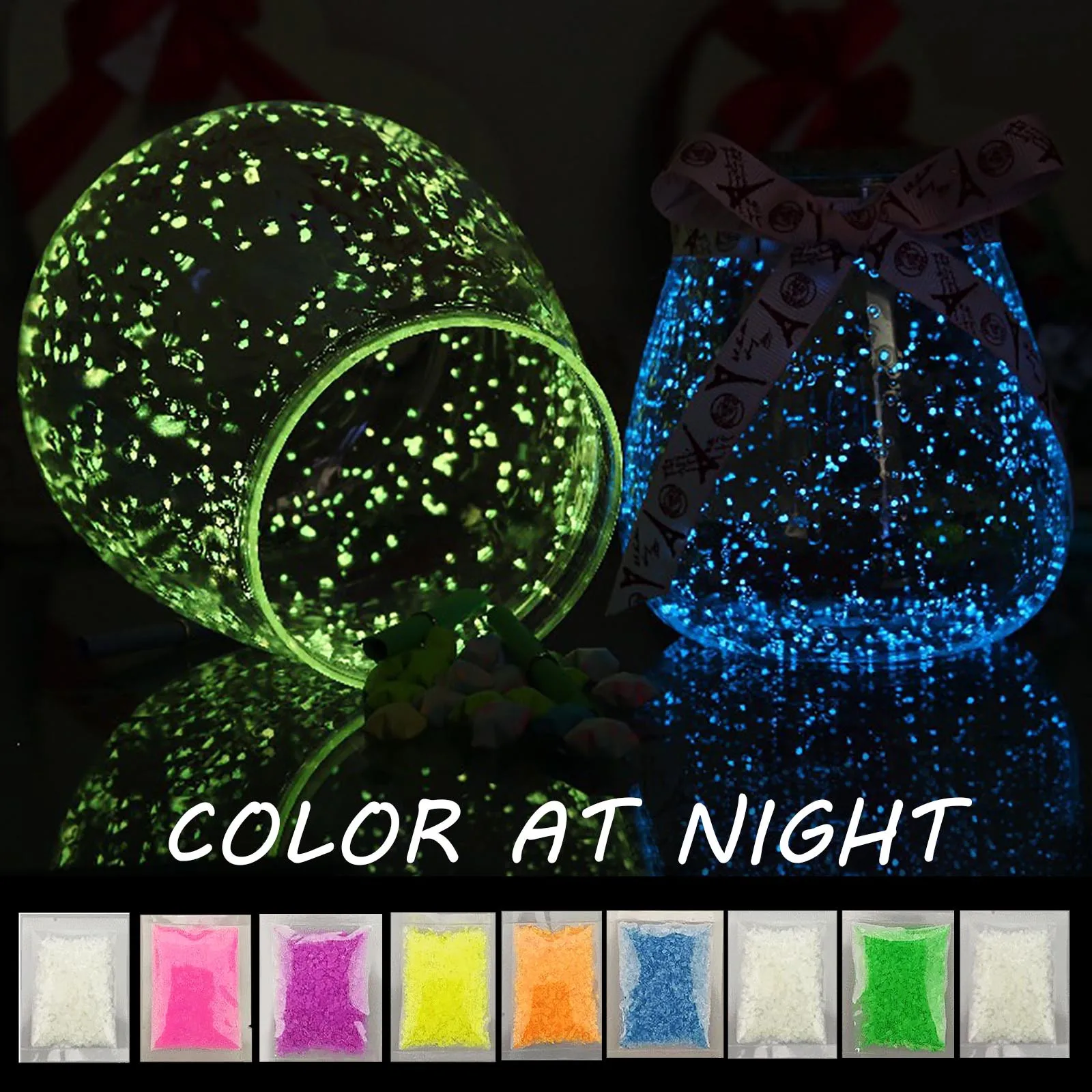 Luminous Sand Stones Glow Aquarium Fish Tank Decoration Sand Home Fish Box Decoration Glowing Субстрат Для Аквариума