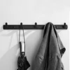 ROVATE 3/4/5/6 Hooks Coat Rack Wall Mounted Heavy Duty Hanger, Metal Coat Hook Rail for Coat Clothes Hat Towel Jacket 2
