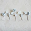 European-style Iron Rose Design Decorative Wall Hook Wall-mounted Coat Hanger Storage Rack Key Holder Organizer Home Decor 5