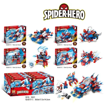 

Marvel Super Wars Hero Figure Miles Morales Spider Ham Prowler Spiderman Shadow Gwen Iron Spider-man Building Blocks Toys
