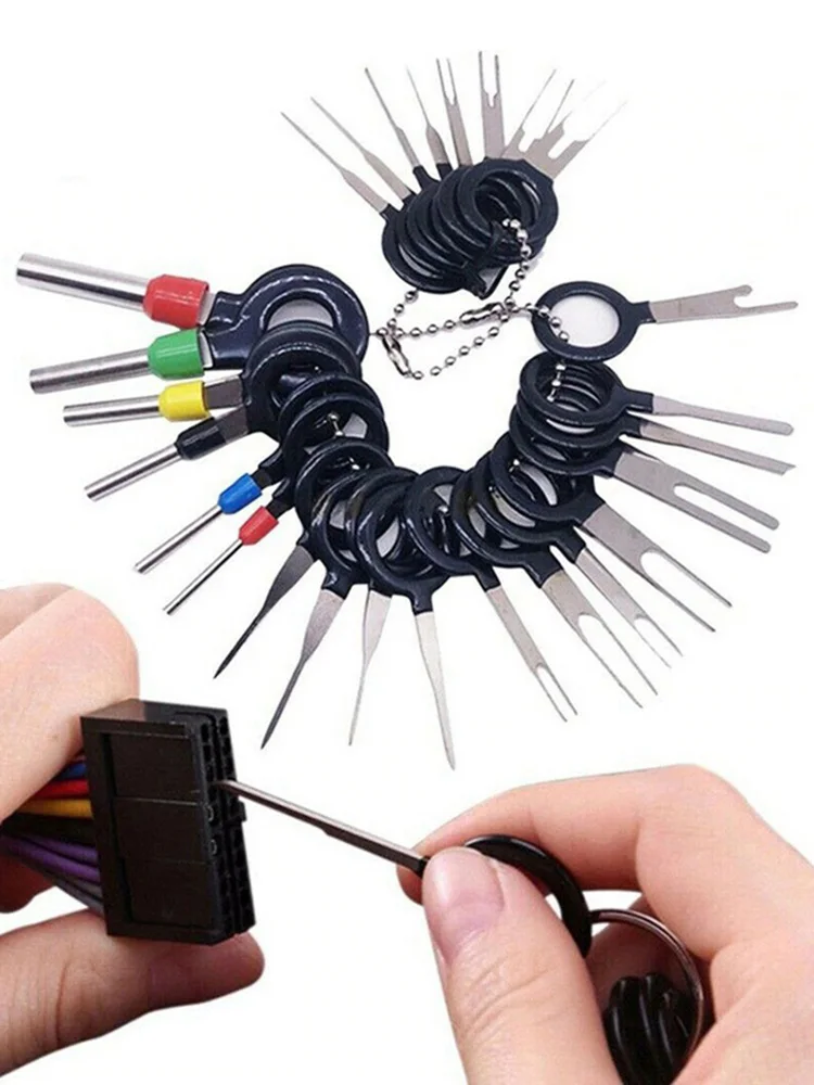 

26Pcs/Lot Car Terminal Removal Tool CarPlug Repair Tool Wire Plug Connector Extractor Puller Release Pin Extractor Kit