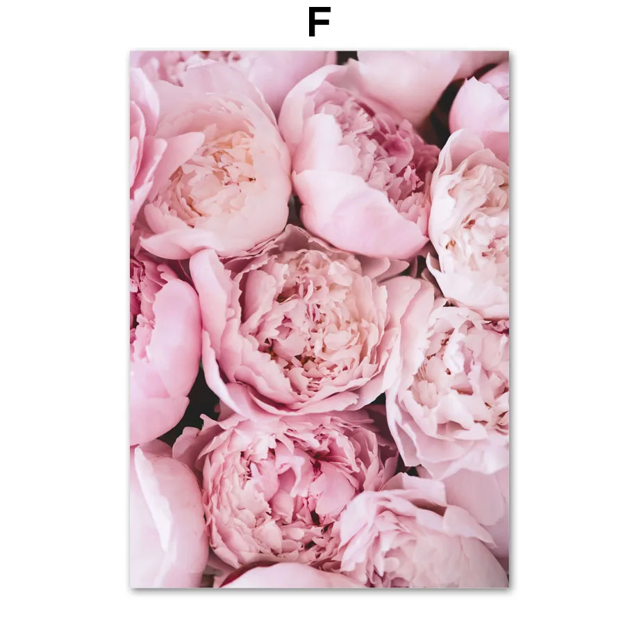 Wall-Art-Canvas-Painting-Pink-City-Flower-Light-Beach-Girl-Photo-Nordic-Posters-And-Prints-Wall (8)