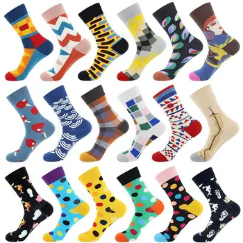 

Funny Socks Women 3D Geometric Print Cotton Breathable Anti-friction Personality Skateboarding Socks Female