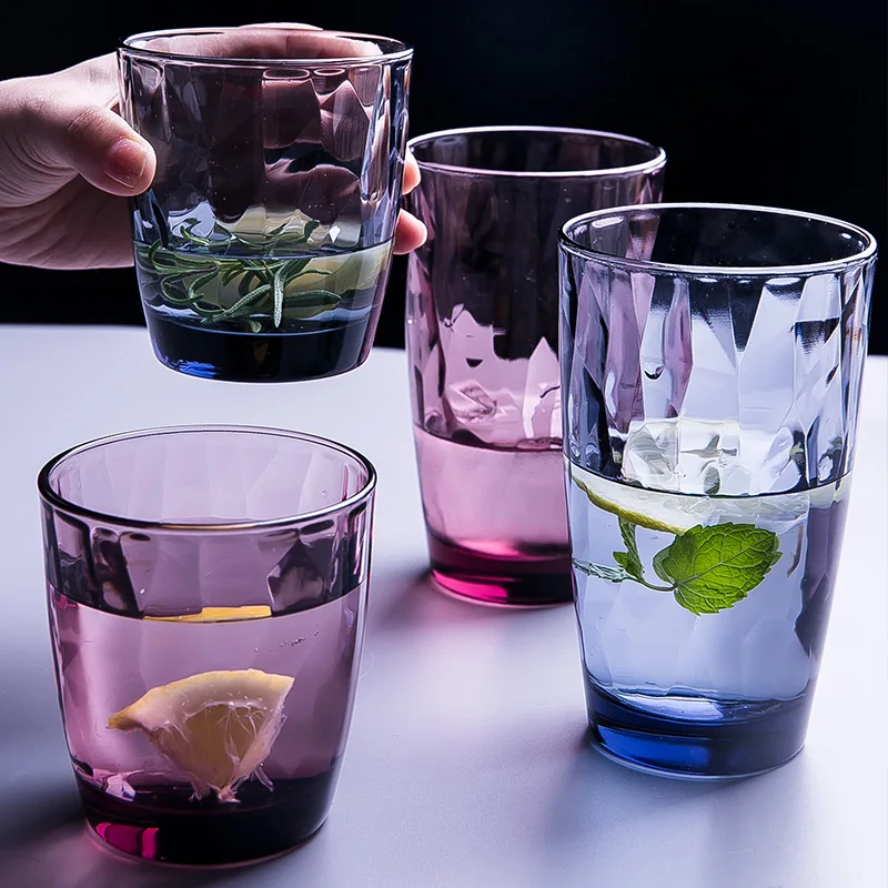 Simple Cute Bottle Transparent Crystal Tea Water Bottles Creative Coffee Cup Breakfast Milk Afternoon Tea Cup European 50MKB51