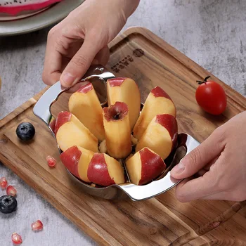 

Kitchen Gadgets Aluminum Alloy Apple Cutter Slicer Vegetable Fruit Tools Kitchen Accessories Apple Easy Cut Slicer Cutter