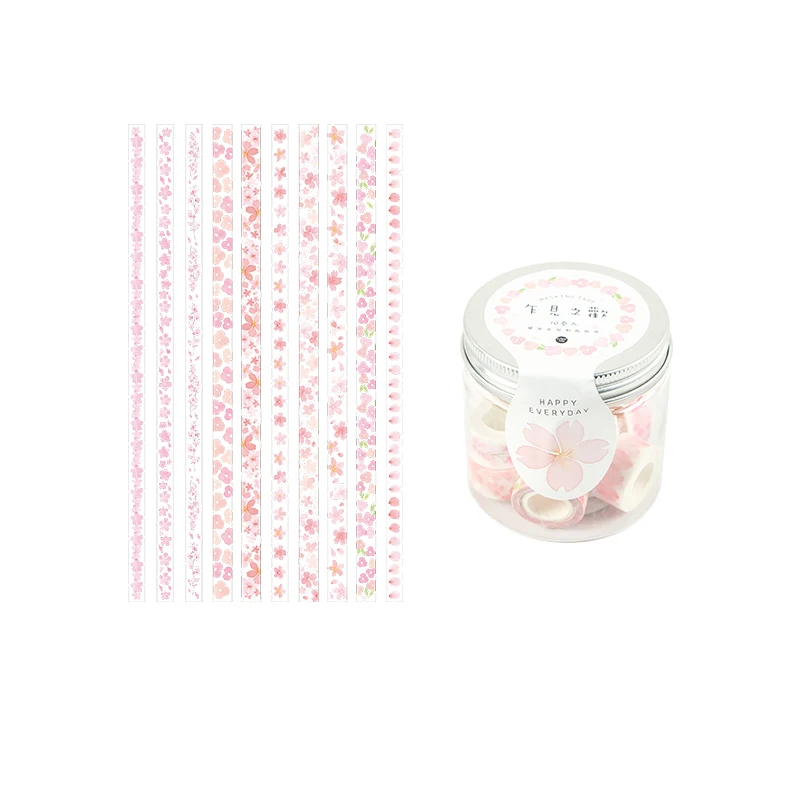 Mohamm 10 шт. 12 мм x 3 м пояс консервированные серии Kawaii мультфильм васи Маскировочная Липкая Лента Скрапбукинг Канцелярские Декоративные ленты - Цвет: G
