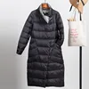 Fitaylor White Duck Down Ultra Light Jacket Women Winter Double Sided Slim Down Coat Single Breasted Parkas ► Photo 3/6