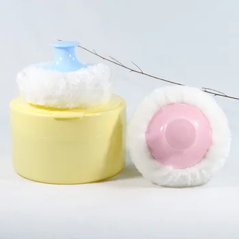 

Soft Perfect Body Baby Face Comfortable Sponge Infant Puff Cosmetic Bath Puff Box Powder Case Talcum