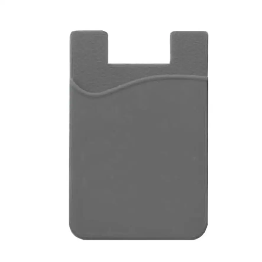 Gray 2 Pieces 2 шт. 2 шт. Универсальный мягкий силиконовый клейкий стикер многоразовая задняя крышка Держатель для карт чехол для сотового телефона - Цвет: Gray 2 Pieces