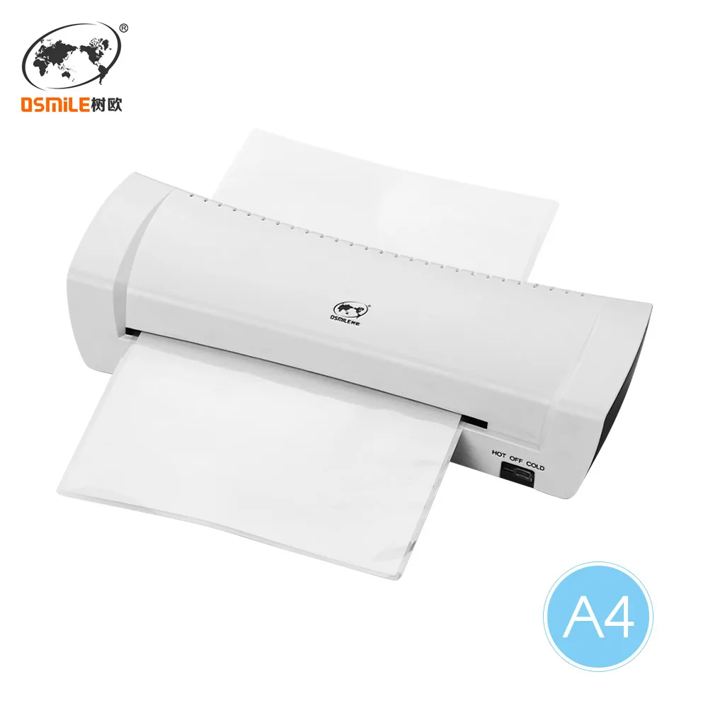 

OSMILE SL200 Laminator Machine Hot and Cold Laminating Machine Two Rollers A4 Size for Document Photo Picture Credit Card