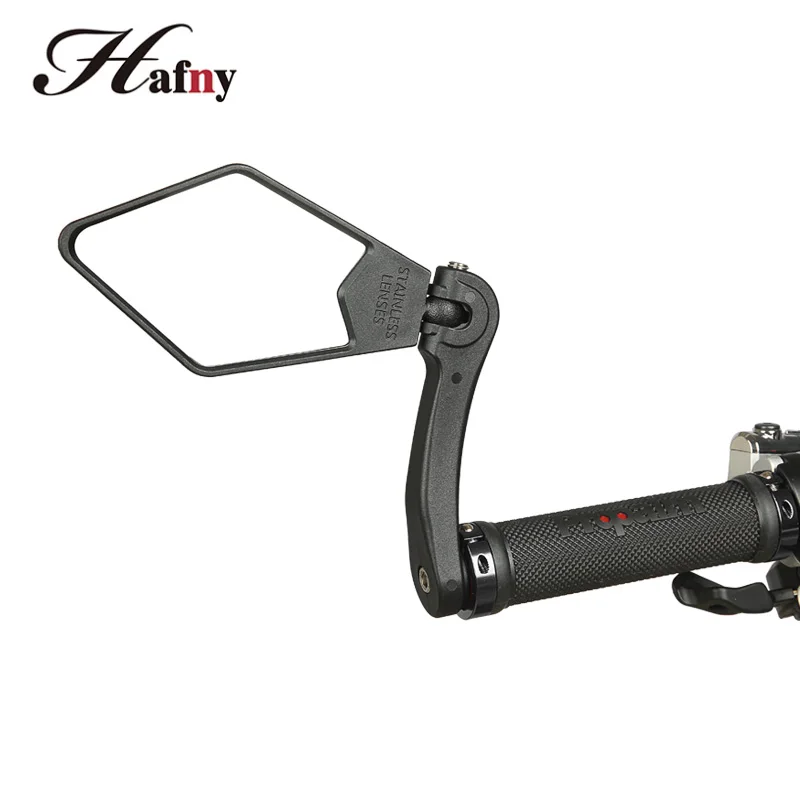 

Hafny 2020 New Design Bicycle Handlebar End Mirrors Road Bike Rear View Mirror MTB Cycling Steel Lens Blind Spot Safety Mirrors