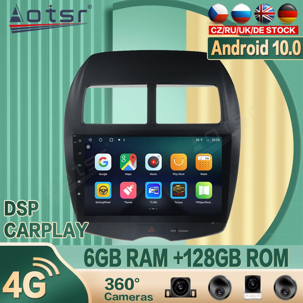 

For Mitsubishi ASX 2011+ Android Car radio Player GPS Navigation 360 camera Auto Stereo Multimedia Video Headunit DSP carplay 4G