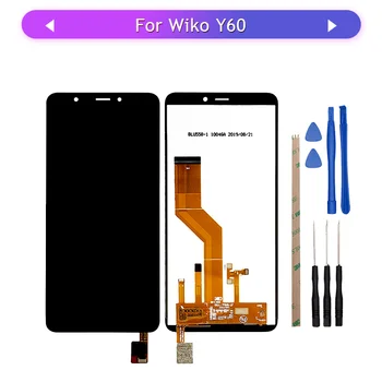 

5pcs Free Shipping Tested 5.45" LCD For Wiko Y60 LCD Display with Touch Screen Digitizer Assembly Replacement