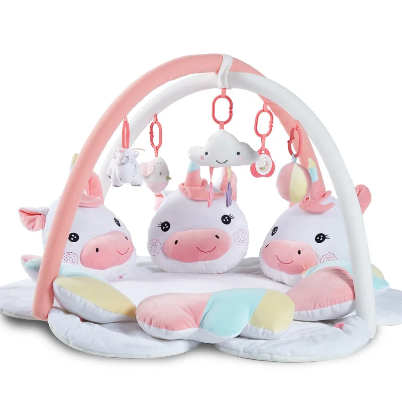 Baby Game Soft Blanket Music Gym Baby Crawling Game Pad 3D Breathable Mesh Play Mat Baby Activity Gym 1pc baby play gym wood bed bell clouds crochet star pendant teething nursing stroller hanging play gym 0 12 months baby rattle