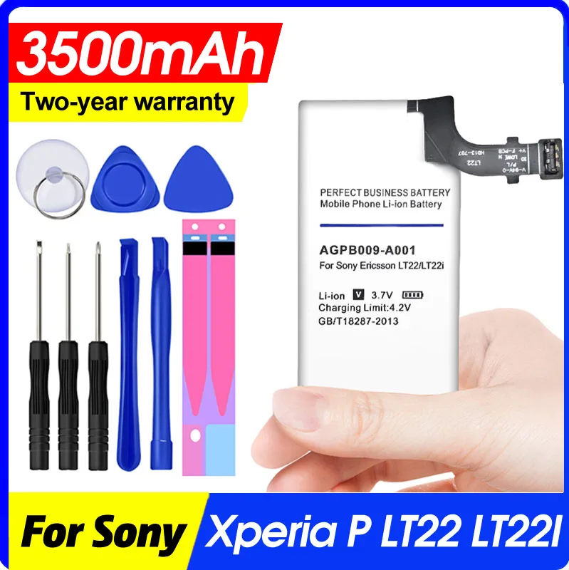 3500mah Agpb009-a001 Li-ion Phone Battery for Sony Ericsson Xperia p Lt22 Lt22i | Мобильные телефоны и аксессуары