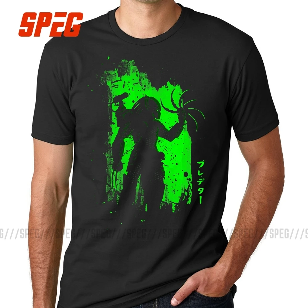Черная футболка мужские футболки Aliens vs Predator мужская хлопковая простая одежда с