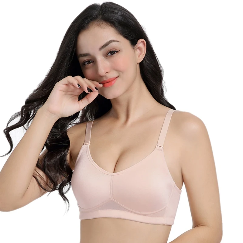 

2019 Mastectomy Bras Women Crossdresser Pocket Bras for Silicone Breast Prosthesis False Breast Seamless Brassiere Lingerie