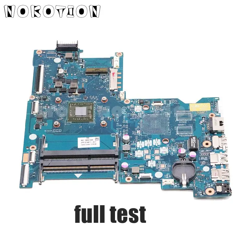 Материнская плата NOKOTION 813969-501 813969-001 для ноутбуков HP 15-AF материнская ABL51 DDR3 с ЦП на