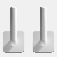 Buy 1 and get 1 Free No Punch Toilet Roll Paper Towel Rack Holder Cabinet Napkins Hanger Cling Film Storage Wardrobe Door