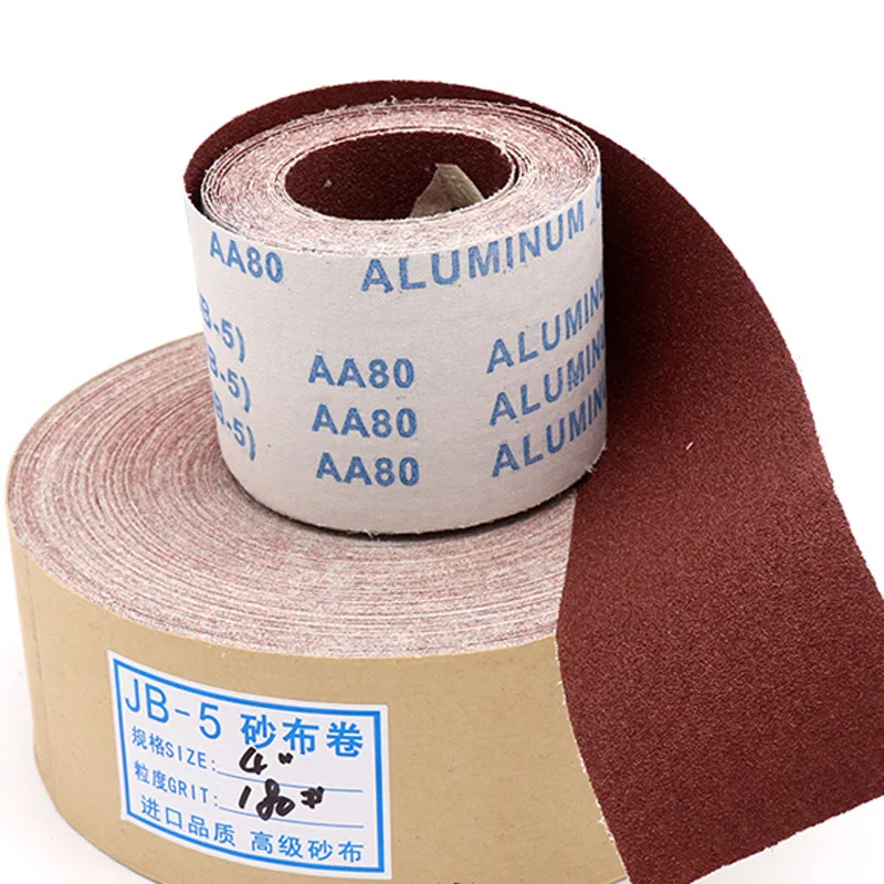 1 метр 80-600 Грит Наждачная ткань рулон полировки наждачной бумаги для шлифовальных инструментов Металлообработка Dremel обработанная мебель абразивная