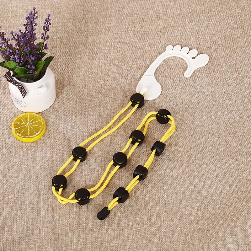Органайзер хранения носков одежды Регулируемый нескользящий Подвесной Канат красочные сушки вешалка бельевая линия