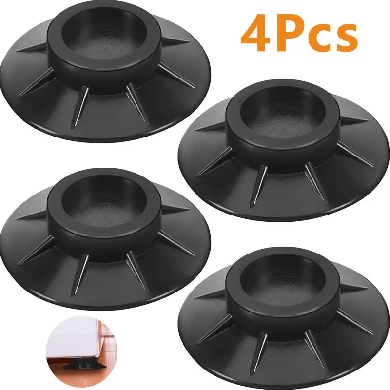 4Pcs Anti Vibration Feet Pads Rubber Legs Slipstop Silent Skid Raiser Mat For Washing Machine Support Dampers Stand Accessories |