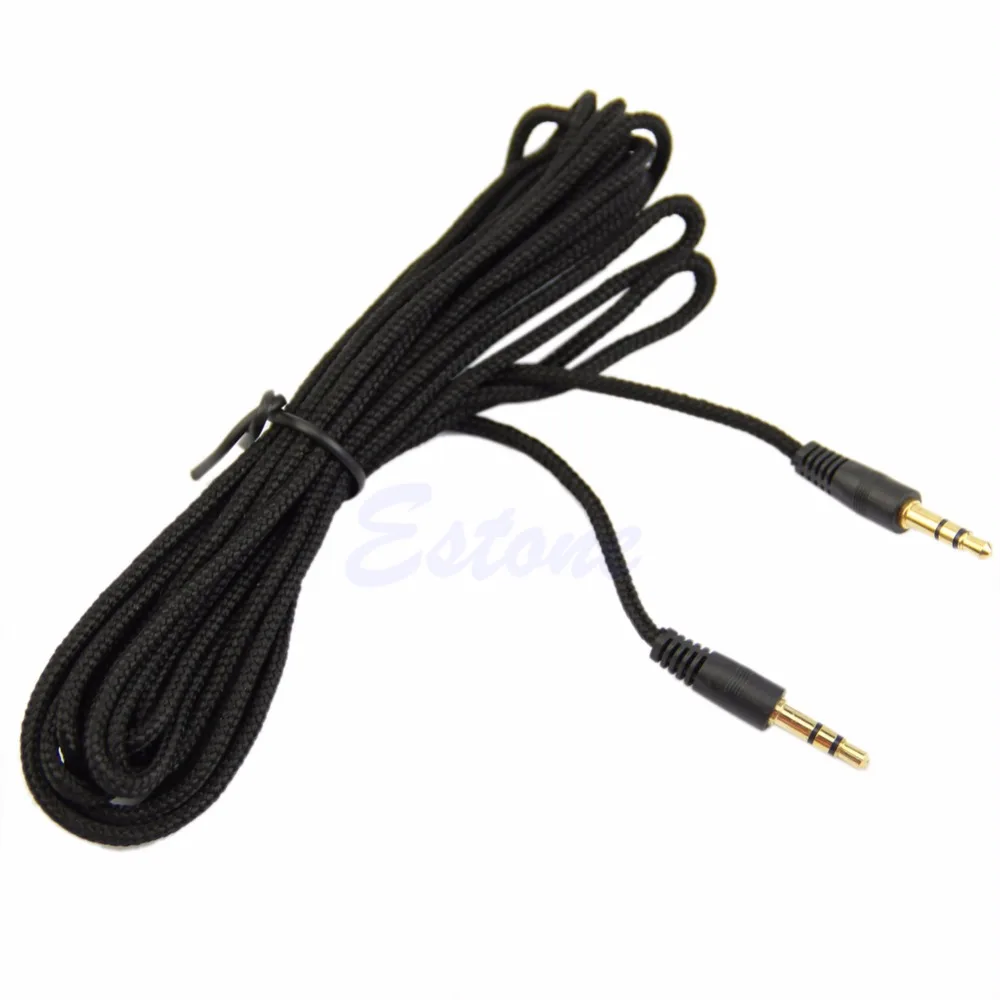 1 шт 3,5 мм Автомобильный Aux вспомогательный Шнур Мужской к Мужской стерео аудио кабель для iPhone iPod MP3