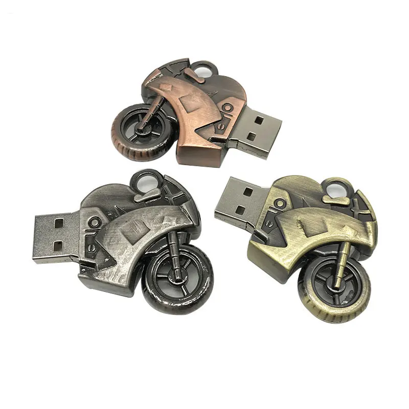 new creative usb flash drive 32gb memory usb 2.0 metal pen drive motorcycle usb stick 4gb 8gb 16gb 64gb pendrive gift wholesale