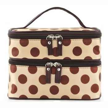 

LKEEP Double Layer Makeup Brand organizer travel fashion cosmetics cosmetic bag beautician storage bags large capacity Bags