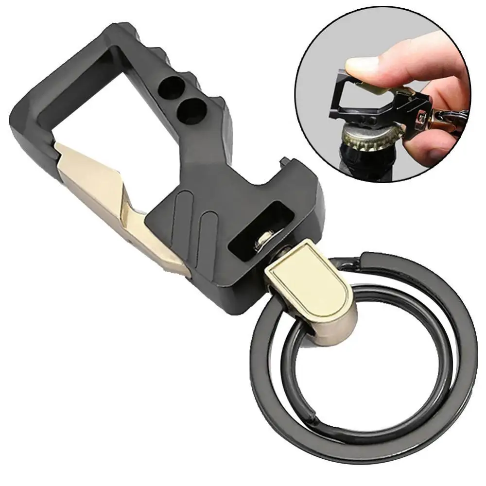 Фото Многофункциональный брелок для ключей с карабином и уникальный мужской