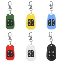 433 MHz RF coloré télécommande copie 4 canaux clonage duplicateur clé Fob A Distance apprentissage électrique porte de Garage contrôleur