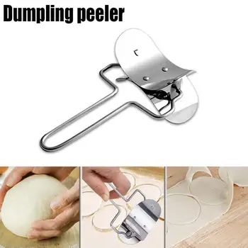 

304 Stainless Steel Pastry Cutter Round Roller Dough Cutter Dumpling Maker Kitchen Gadgets Dumpling Peeler Kitchen Tools