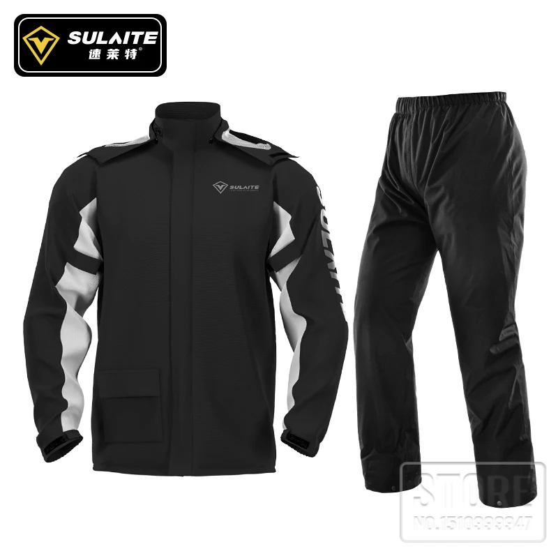 SULAITE Waterproof Motorcycle Raincoat Suit Men Outdoor Rainwear Women